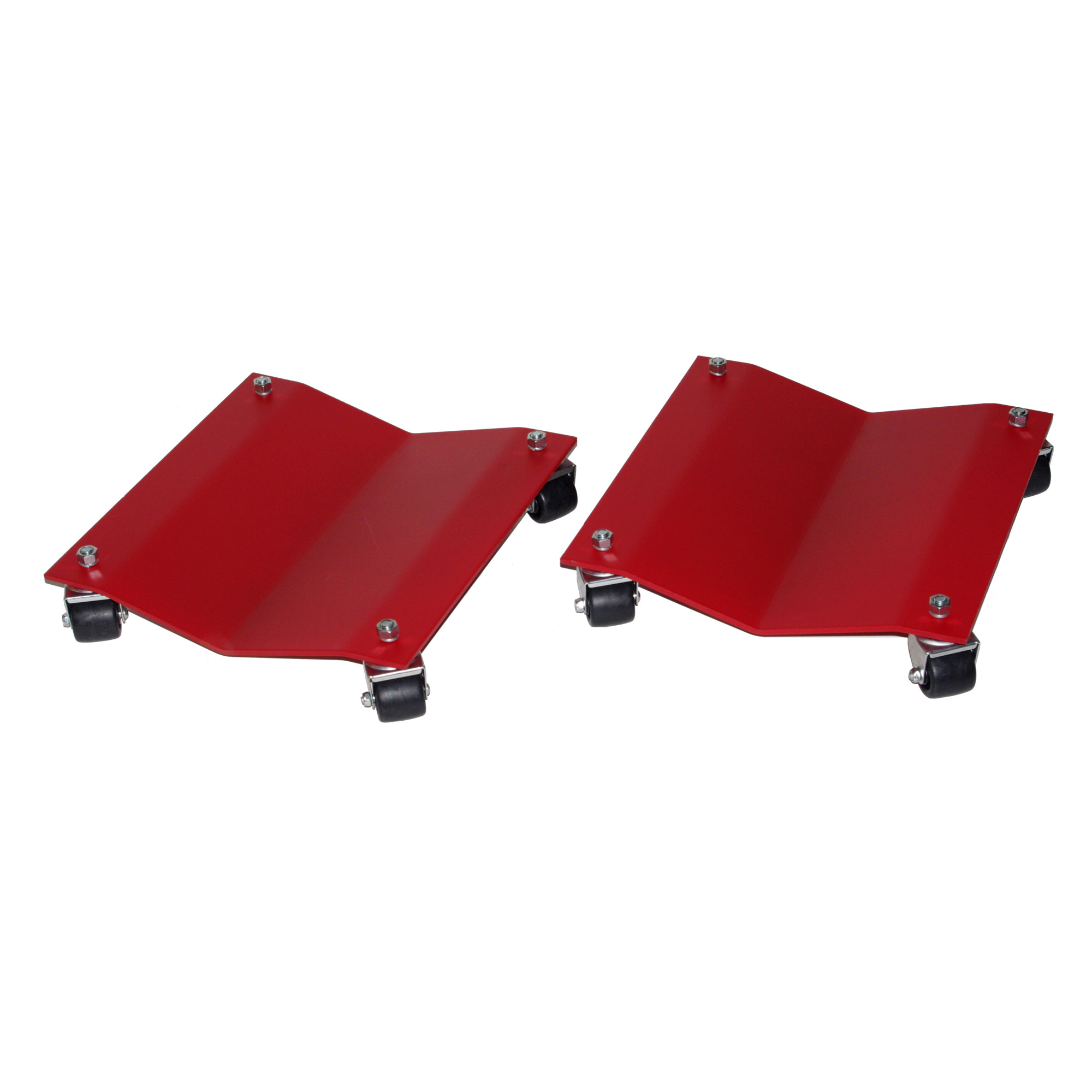 Merrick Auto Dolly Wheel Dollies - 3000-Lb. Capacity, 16in. x 16in., Steel, Red, 2 Pcs, Model# M998102